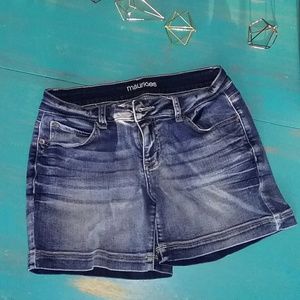 Midi demin shorts